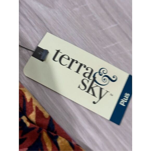 Terra & Sky Women’s Plus Size Swing Dress with Short Sleeves Size 2X - Picture 12 of 12